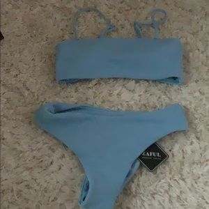 Blue bikini